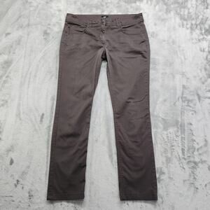 H&M Jeans Womens 12 Gray Brown Mid Rise Skinny Ankle Stretch Denim Casual